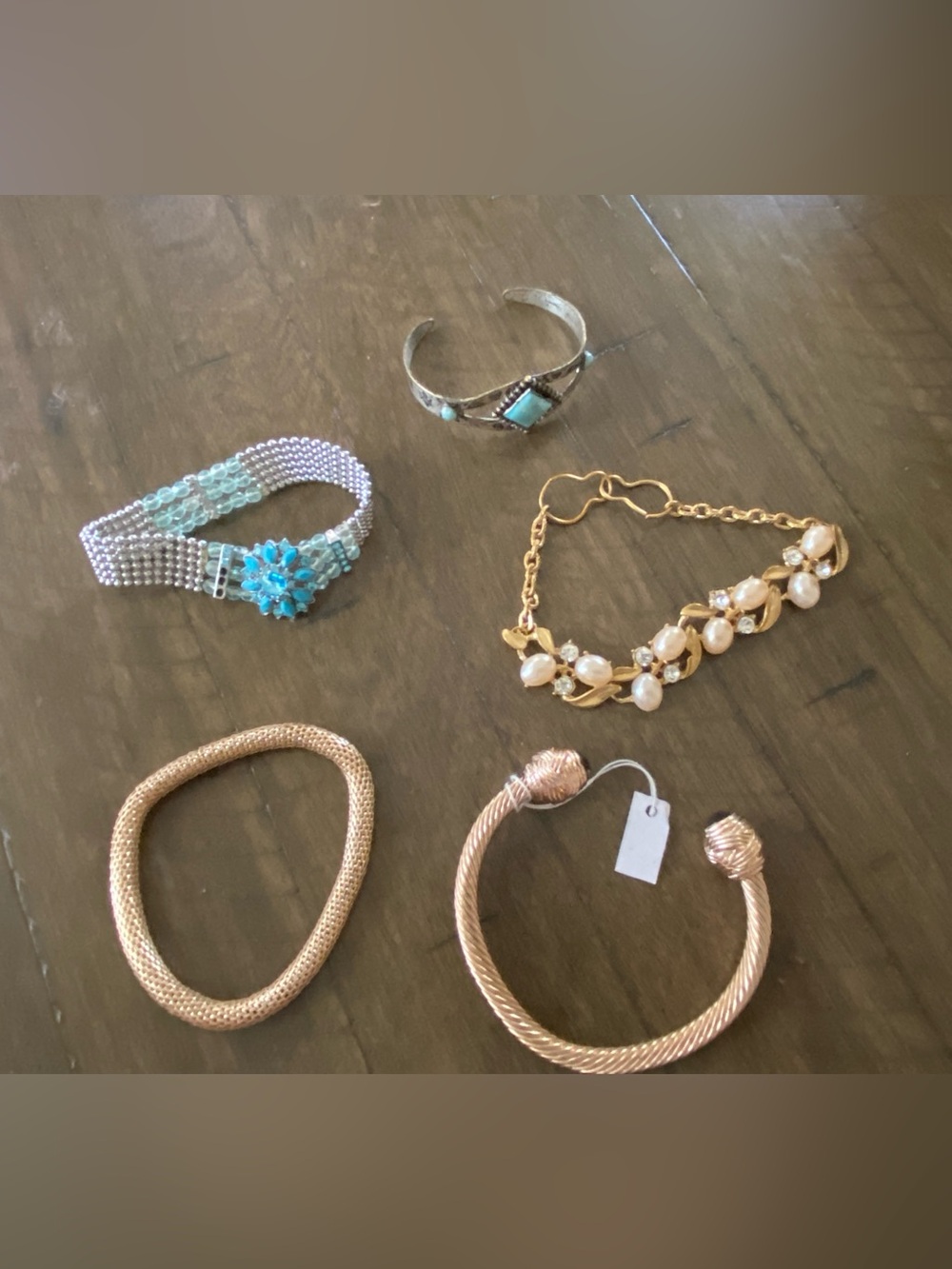 Gold and Turquoise Stone Silver Cuff Bracelet sets - Women Jewelry take a look